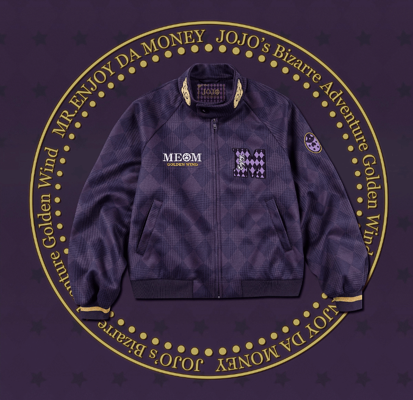 MEDM × JOJO Diamond Plaid Harrington Jacket