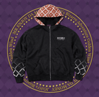 MEDM × JOJO Plaid Hooded Washed Zip Up Hoodie