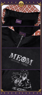 MEDM × JOJO Plaid Hooded Washed Zip Up Hoodie