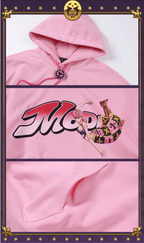 MEDM × JOJO Accent Drawstring Print Hoodie