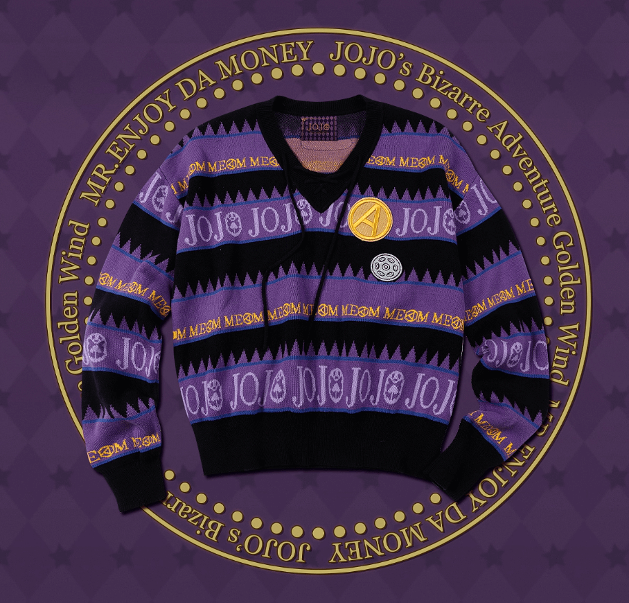 MEDM × JOJO Striped V Neck Knit Sweater