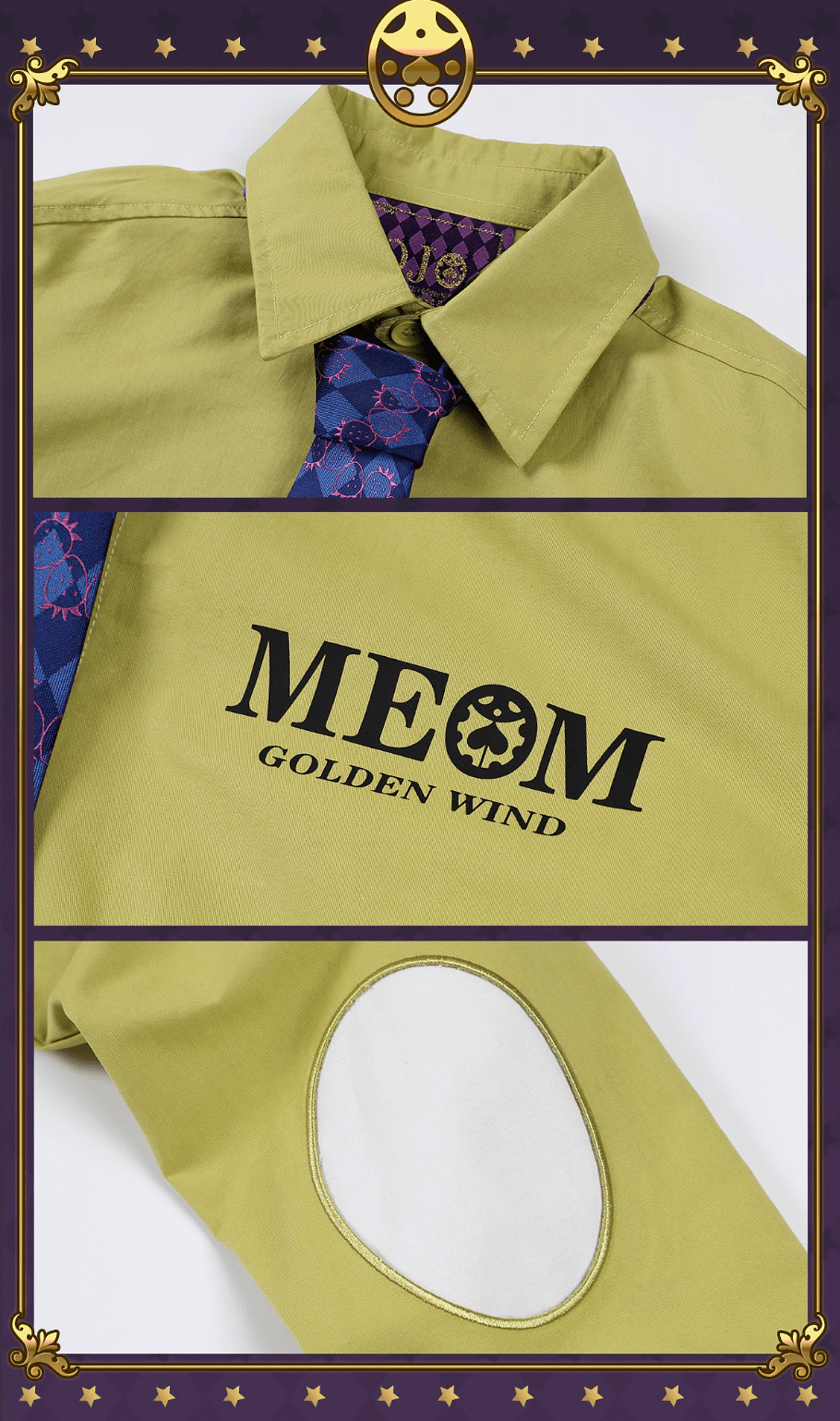 MEDM × JOJO Patchwork Long Sleeve Shirt