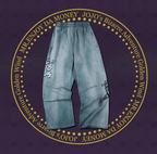 MEDM × JOJO Embroidered Print Washed Sweatpants