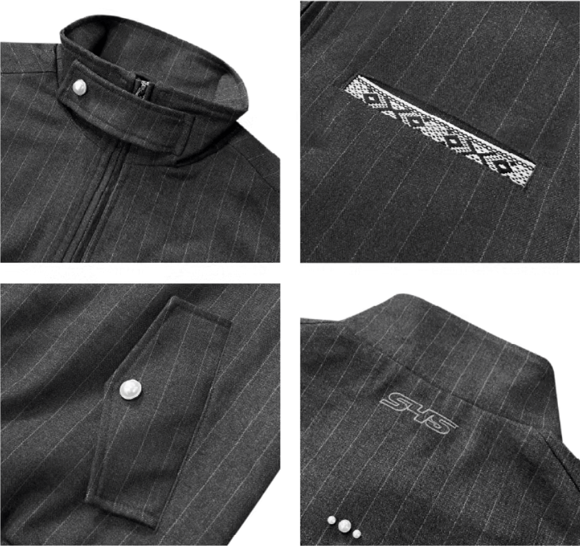 S45 Pearl Embellished Harrington Jacket