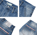 S45 Ethnic Trim Back Pocket Washed Jeans