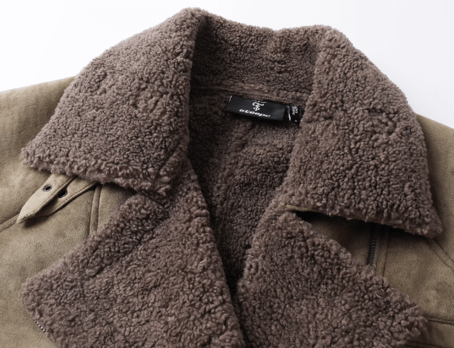 STEEPC Suede Shearling Jacket