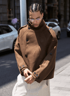 STEEPC Pure Wool Mid Length Coat