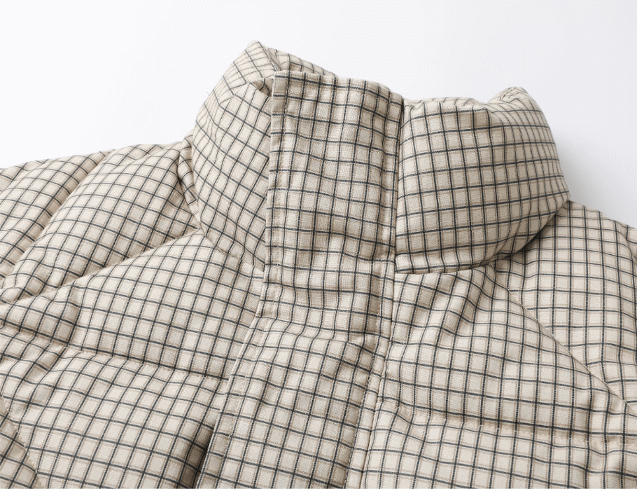 STEEPC Plaid Diamond Quilted Padded Jacket