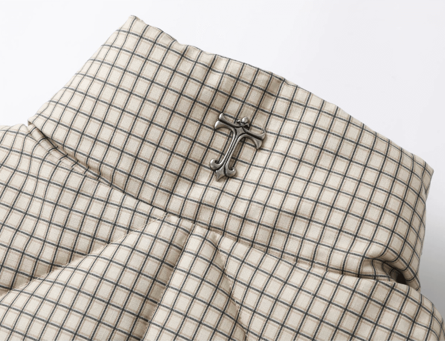 STEEPC Plaid Diamond Quilted Padded Jacket