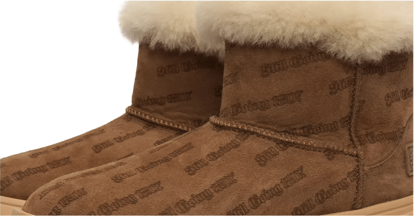 1807 INF-010 Gothic Chunky Platform Shearling Boots