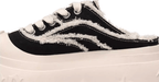 1807 INF-008 Gothic Lace Up Canvas Chunky Half Sneakers