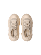 1807 INF-008 Gothic Lace Up Canvas Chunky Half Sneakers