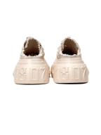 1807 INF-008 Gothic Lace Up Canvas Chunky Half Sneakers