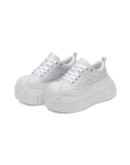 1807 INF-008 Gothic Lace Up Microfiber Leather Chunky Sneakers