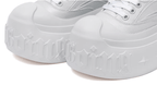 1807 INF-008 Gothic Lace Up Microfiber Leather Chunky Sneakers
