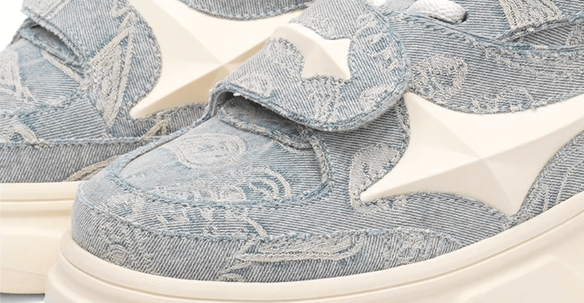 1807 INF-002 Paisley Star Straps Chunky Sneakers