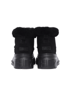 1807 INF-010 Gothic Black Chunky Platform Shearling Boots