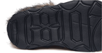 1807 INF-010 Gothic Chunky Platform Faux Fur Trim Shearling Boots