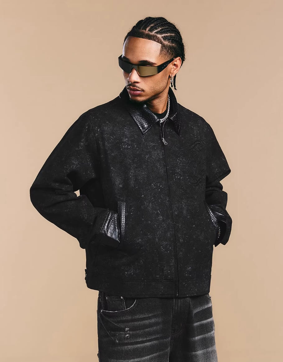 1807 ROLLTHEDICE Chain Stitched Detroit Jacket