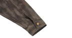 1807 ROLLTHEDICE Cat Eye Stone Embellished PU Leather Jacket