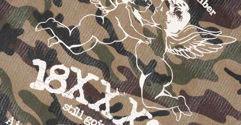 1807 18X7 Camouflage Print Detroit Jacket