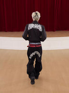 KARMANISTIC Karma Embroidered Track Jacket