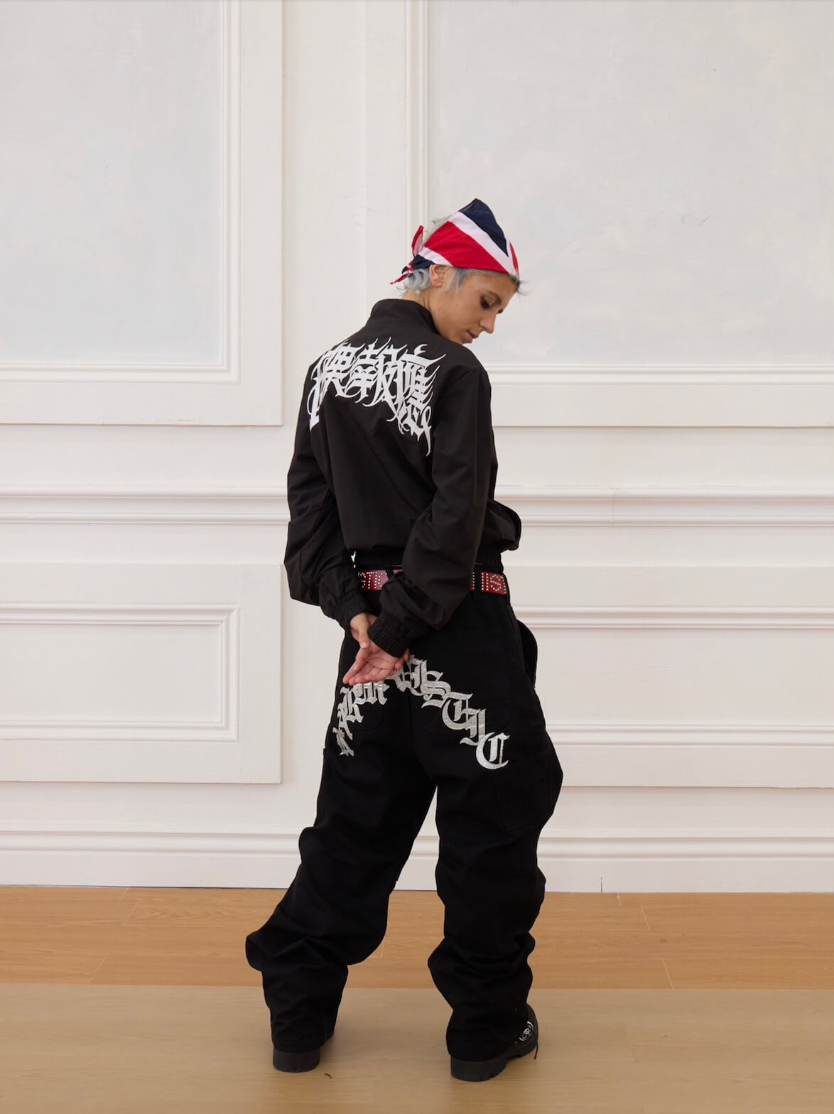 KARMANISTIC Karma Embroidered Track Jacket