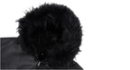1807 Fur Collar PU Leather Hooded Jacket