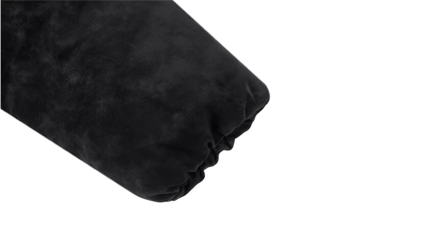 1807 Textured PU Leather Embroidered Down Jacket