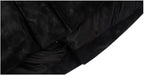 1807 Textured PU Leather Embroidered Down Jacket