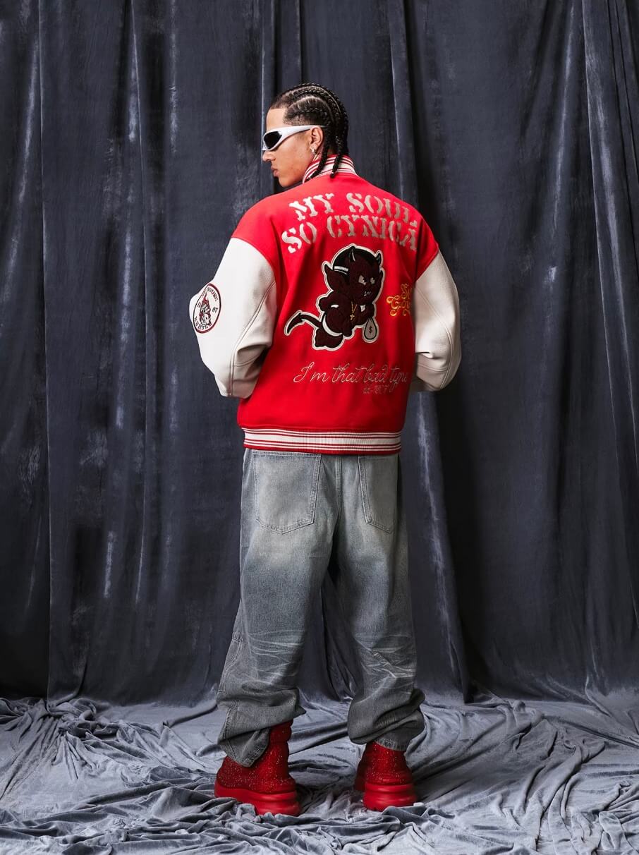 1807 Devil Angel Varsity Jacket