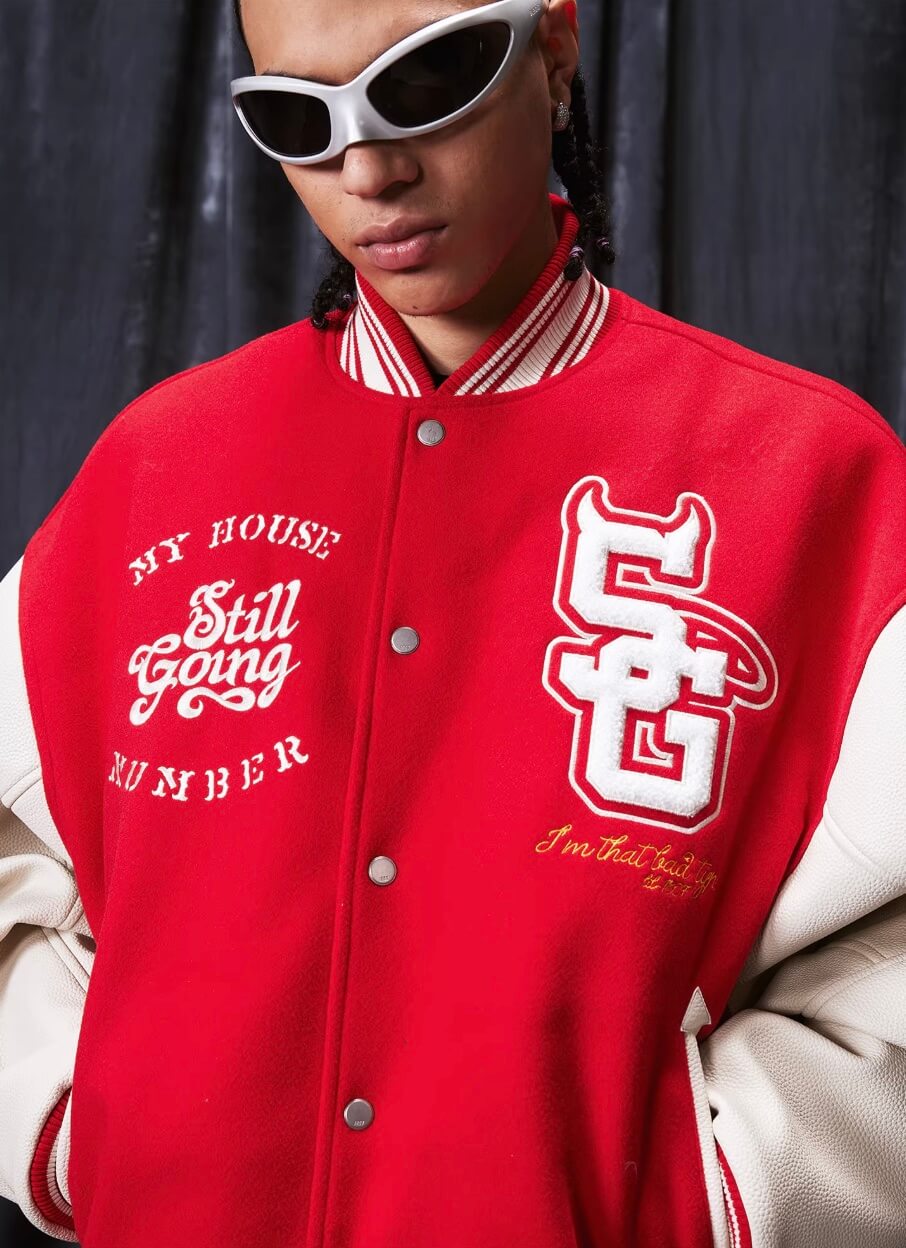 1807 Devil Angel Varsity Jacket
