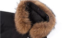 1807 Faux Fur Hood Trim Bomber Jacket