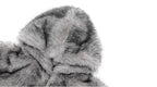 1807 Eco Faux Fur Digital Print Hooded Jacket