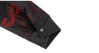 1807 Embroidered Patch PU Leather Racing Jacket
