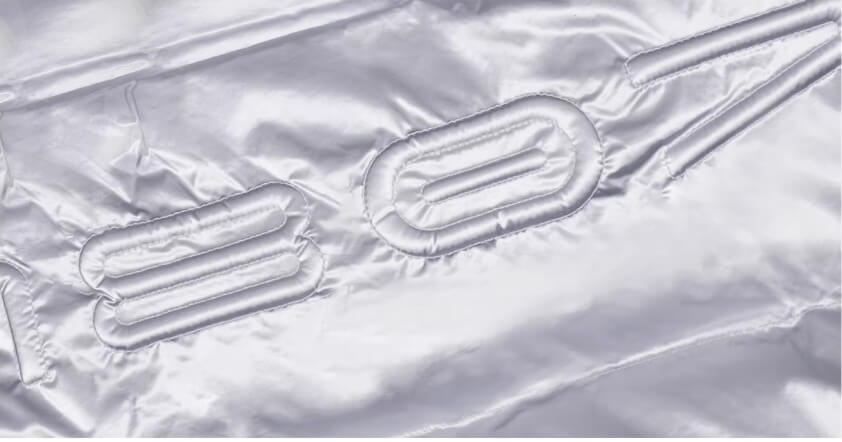1807 Glossy Silver Down Jacket