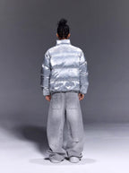 1807 Glossy Silver Down Jacket