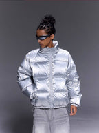 1807 Glossy Silver Down Jacket