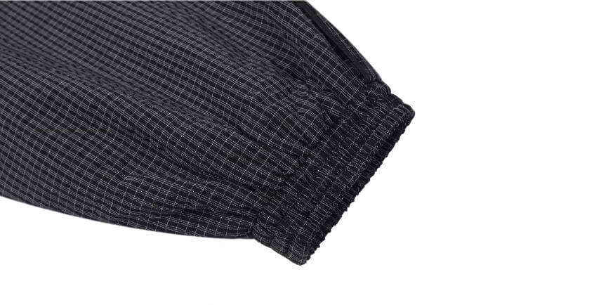 1807 Textured Plaid Track Jacket