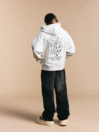 1807 ROLLTHEDICE Printed Zip Up Hoodie