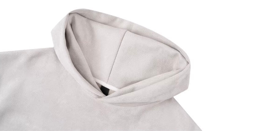 1807 Gothic Burnout Suede Hoodie