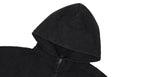 1807 Gothic Printed Washed Zip Up Hoodie