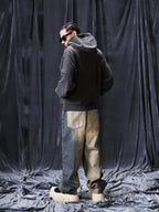 1807 Pegasus Wash Fade Zip Up Hoodie