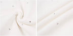 1807 Rhinestone Embellished Zip Up Hoodie