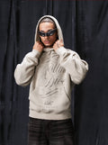 1807 ROLLTHEDICE Vintage Printed Distressed Hoodie