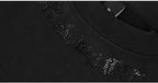 1807 Rhinestone Embellished Neckline Sweatshirt