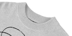 1807 ROLLTHEDICE Vintage Printed Distressed Knit Sweater