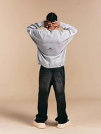 1807 ROLLTHEDICE Vintage Printed Distressed Knit Sweater