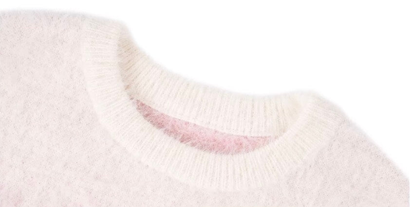 1807 Gradient Faux Mink Fur Knit Sweater