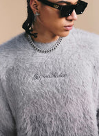 1807 Gradient Faux Mink Fur Knit Sweater